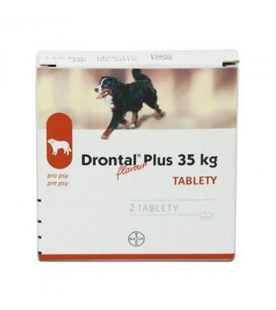 DRONTAL PLUS FLAVOUR 35kg tbl 2 (dog) a.u.v.