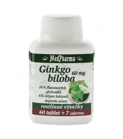 MedPharma GINKGO BILOBA FORTE 60mg tbl. 60 + 7 for free
