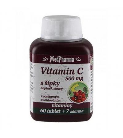 MedPharma VITAMIN C 500mg with briars 60 tablets + 7 FOR FREE