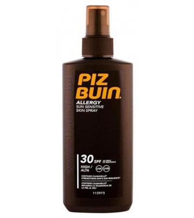 ПИЗ БУИН АЛЕРДЖИ СЛЪНЦЕЗАЩИТЕН СПРЕЙ SPF 30 200 мл.