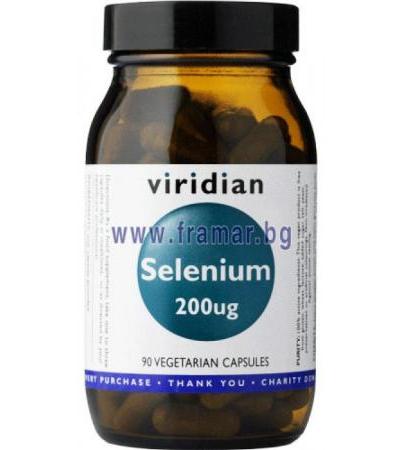 СЕЛЕН капсули 200 мкг * 90 VIRIDIAN
