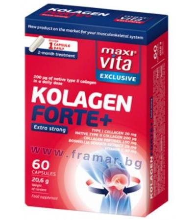 МАКСИ ВИТА КОЛАГЕН ФОРТЕ+ капсули * 60