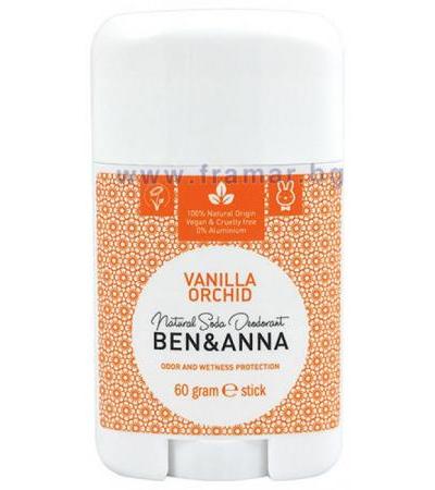 БЕН & АНА СТИК-ДЕЗОДОРАНТ С АРОМАТ НА ВАНИЛИЯ 60 гр.