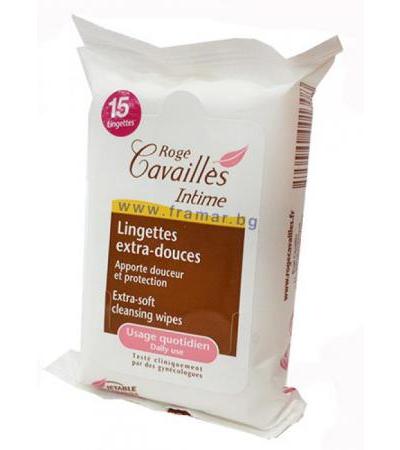 РОЖЕ КАВАЙЕ ИНТИМНИ МОКРИ КЪРПИ ЗА ЧУВСТВИТЕЛНИ ЛИГАВИЦИ * 15
