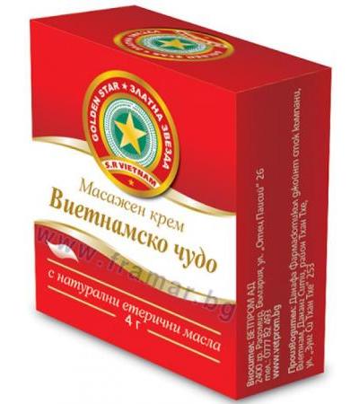 ВИЕТНАМСКО ЧУДО МАСАЖЕН КРЕМ 4 г ДАНСОН
