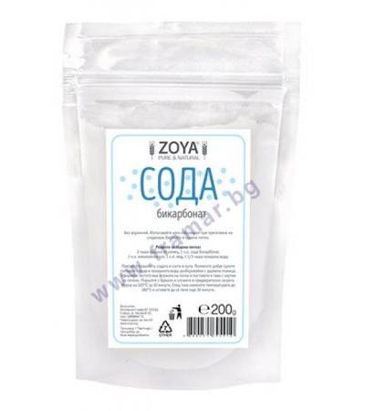ЗОЯ СОДА БИКАРБОНАТ БЕЗ АЛУМИНИЙ 200 гр.