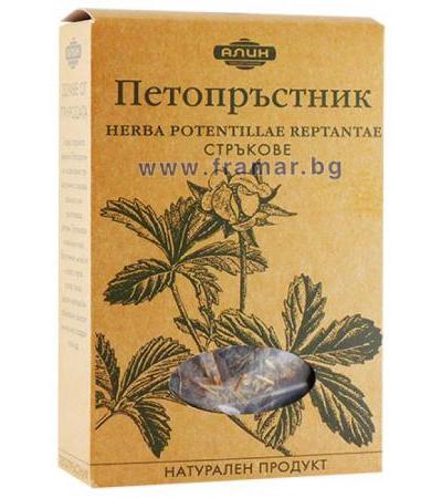 АЛИН ЧАЙ ПЕТОПРЪСТНИК СТРЪКОВЕ 50 гр.