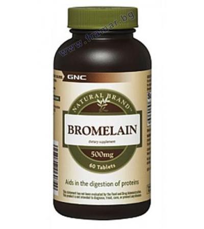 БРОМЕЛАИН таблетки 500 мг. * 60 GNC