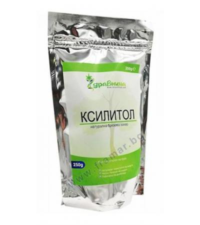 КСИЛИТОЛ - БРЕЗОВА ЗАХАР 250 гр. ЗДРАВНИЦА