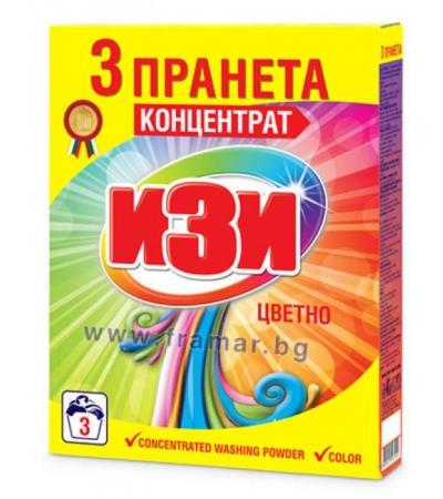 ИЗИ ПРАХ ЗА ПРАНЕ ЦВЕТНО 3 ПРАНЕТА 120 гр.