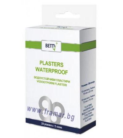 БЕТИ ВОДОУСТОЙЧИВ ПЛАСТИР * 20