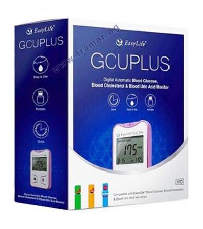 АПАРАТ EASY LIFE GCU PLUS ЗА ИЗМЕРВАНЕ НА КРЪВНА ЗАХАР, ХОЛЕСТЕРОЛ И ПИКОЧНА КИСЕЛИНА