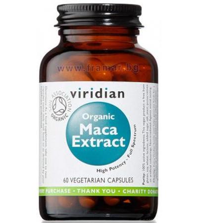 МАКА ЕКСТРАКТ ОРГАНИК капсули * 60 VIRIDIAN
